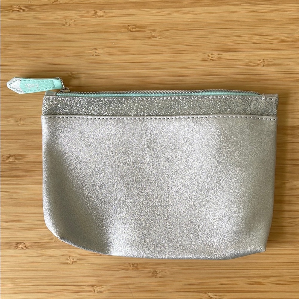 Ipsy Bag - Silver and Mint Tiffany Blue Pouch